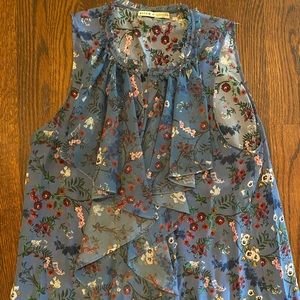 Alice and Olivia long, flowery sleeveless top